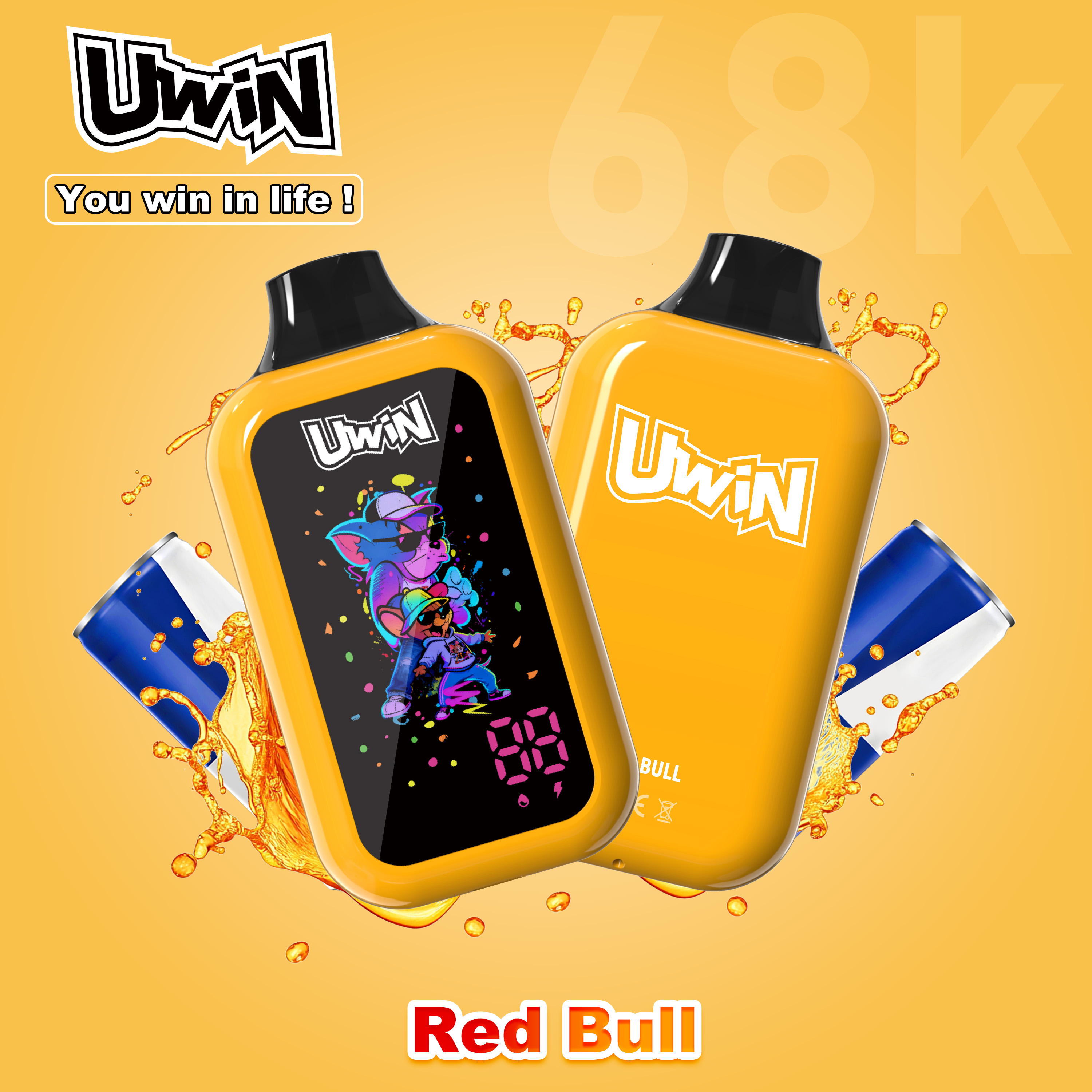 Uwin digital box 68K Puffs | 0% 2% 3% 5%