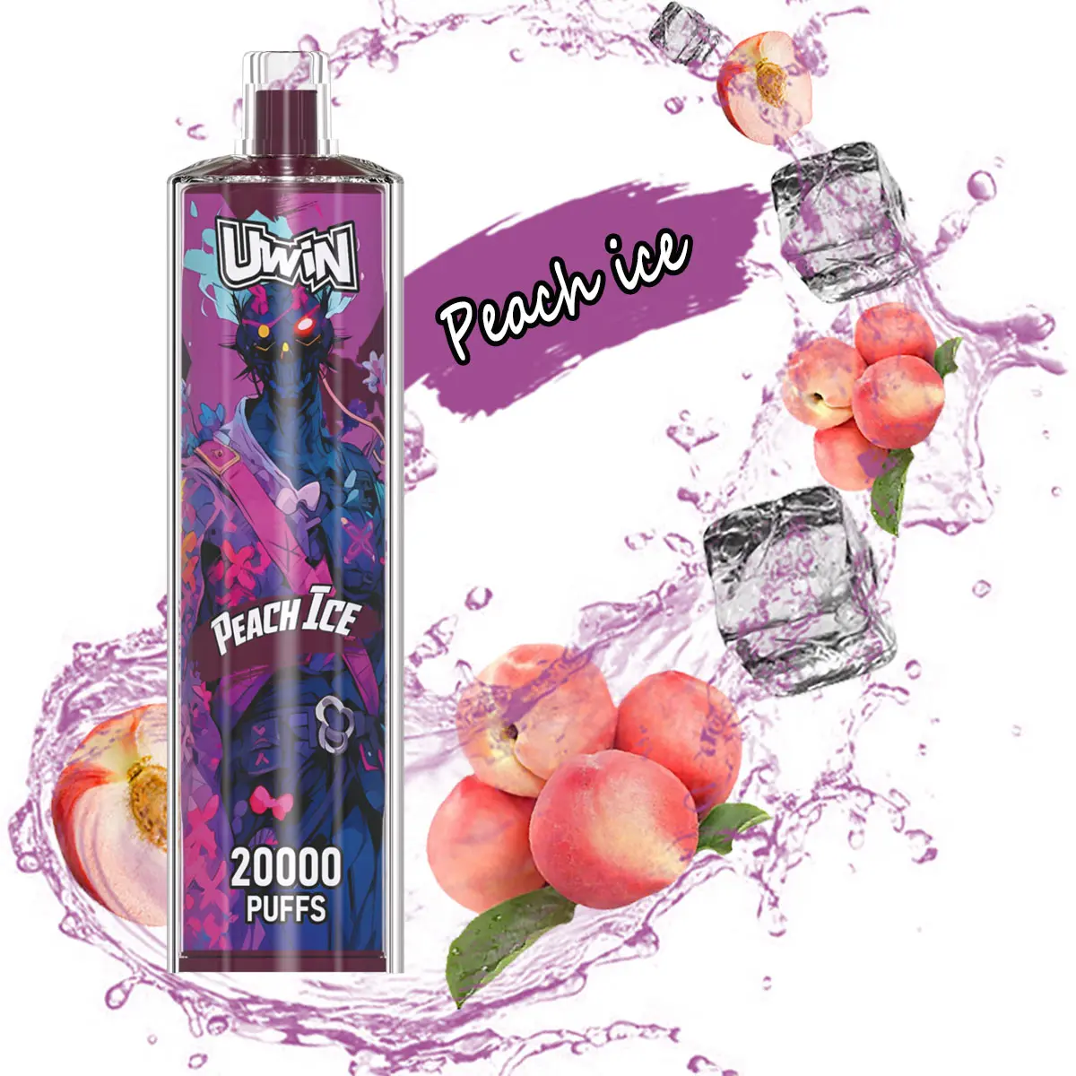 Uwin Shisha Hookah Crystal 20000 20k Puffs Original Edition Rechargeable Disposable Vape