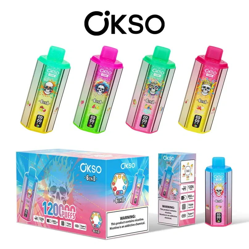 OKSO 6in1 120K 120000 Puffs Disposable Vapes