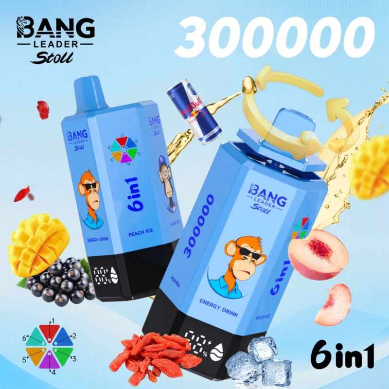 Bang Leader Stoll 300K – 6 in 1 Flavors Disposable Vape | 300,000 Puffs