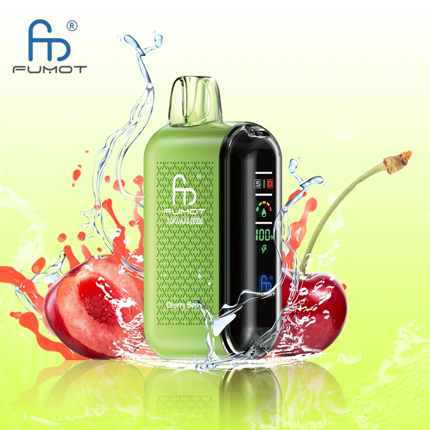 Fumot Tornado 20000 20K Puffs Vape Dual Mesh LED Display Disposable Vape