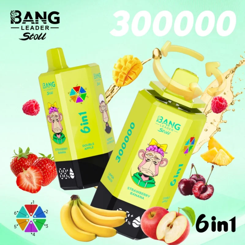 Bang Leader Stoll 300K – 6 in 1 Flavors Disposable Vape | 300,000 Puffs