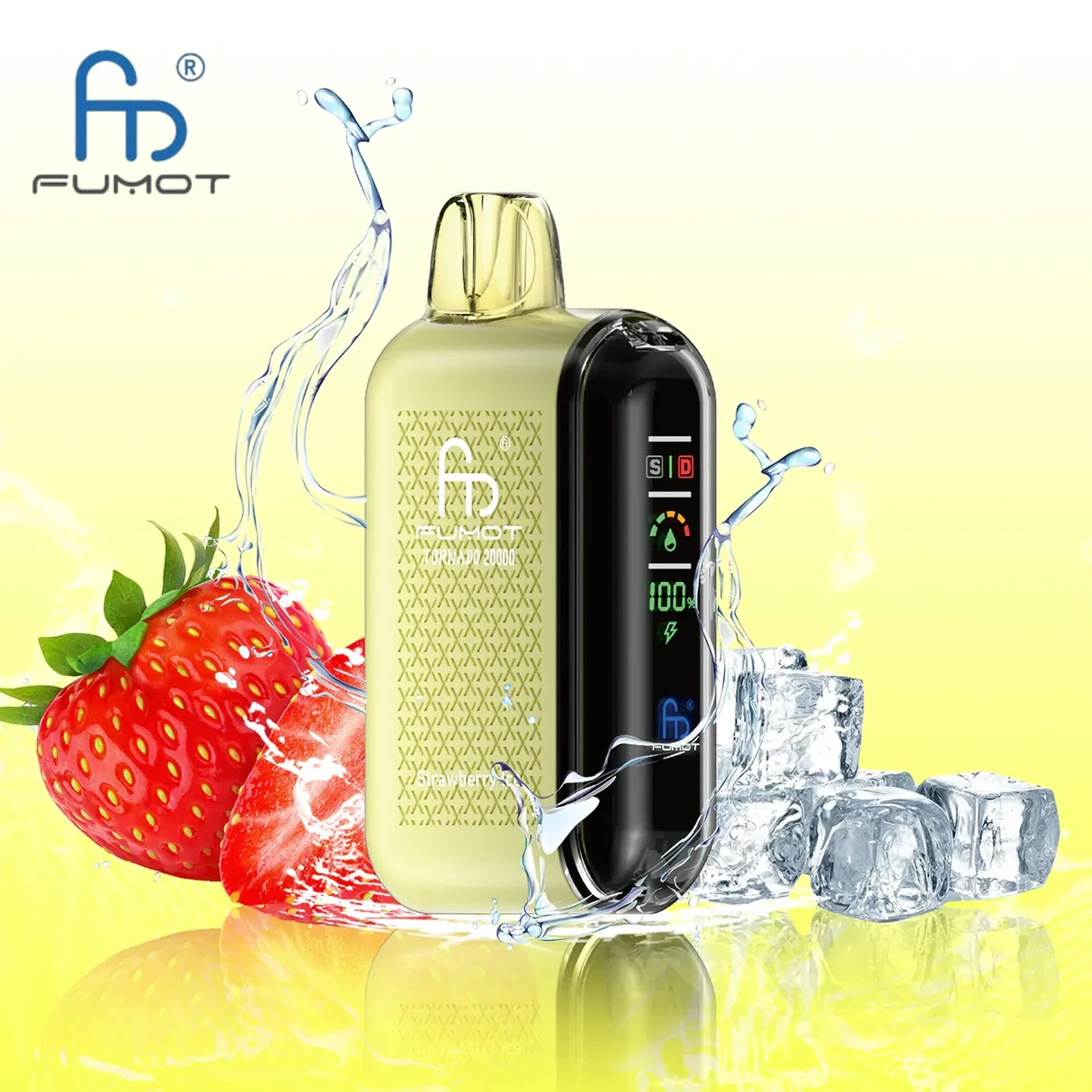 Fumot Tornado 20000 20K Puffs Vape Dual Mesh LED Display Disposable Vape
