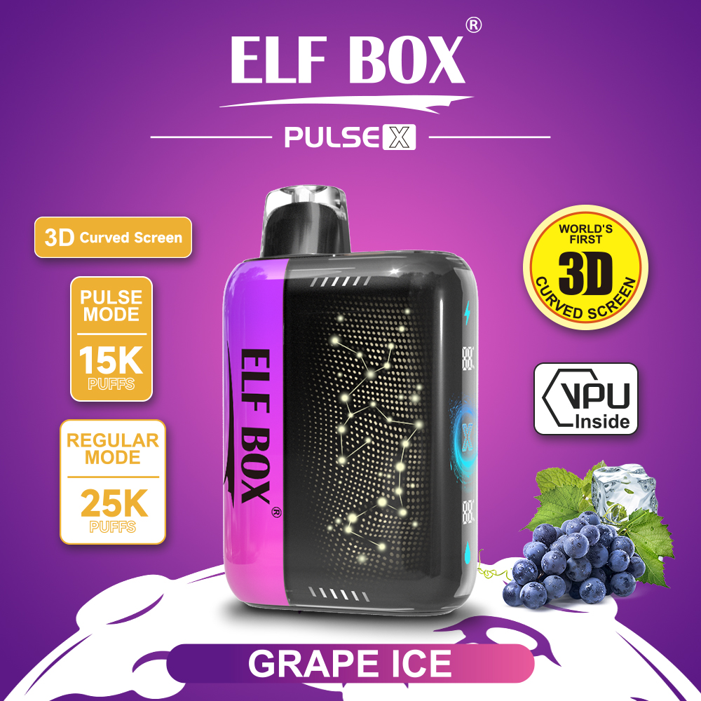 ELF Box Pulse X 25000 25K Puffs Gypsophila Hottest Disposable Vape(Box of 10)