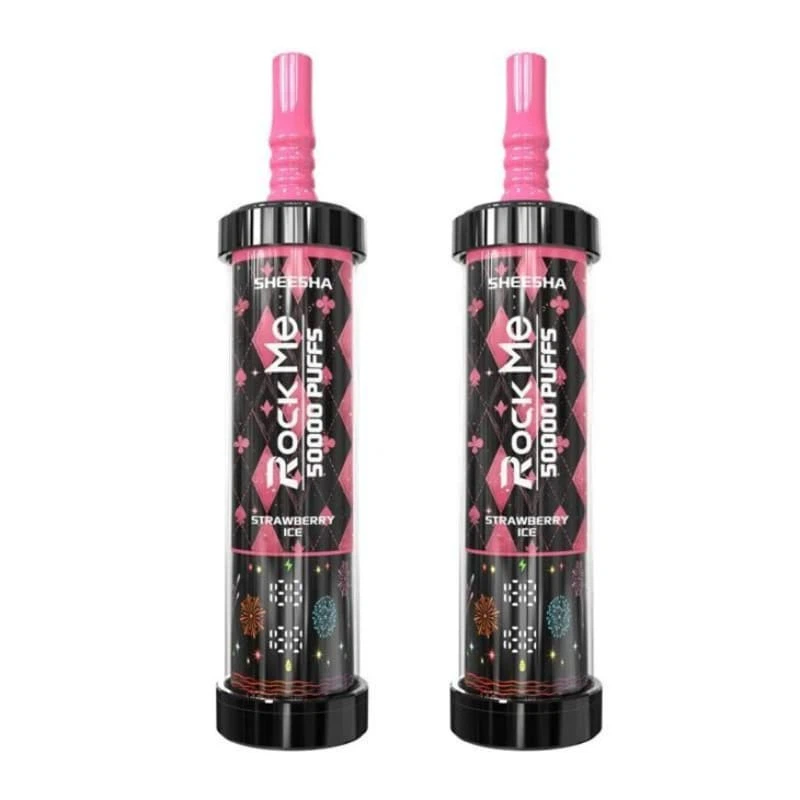 【New Arrive】ROCKME SHEESHA 50K Puffs Latest Original LCD Display Disposable Vape Pen