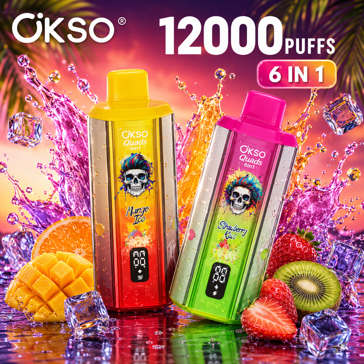 OKSO 6in1 120K 120000 Puffs Disposable Vapes