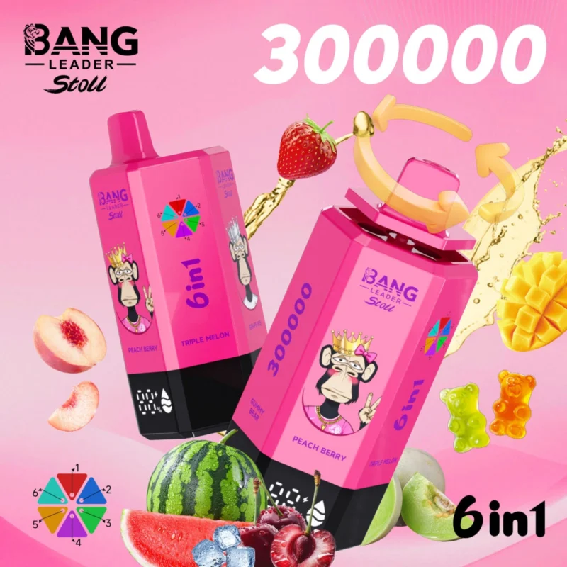 Bang Leader Stoll 300K – 6 in 1 Flavors Disposable Vape | 300,000 Puffs