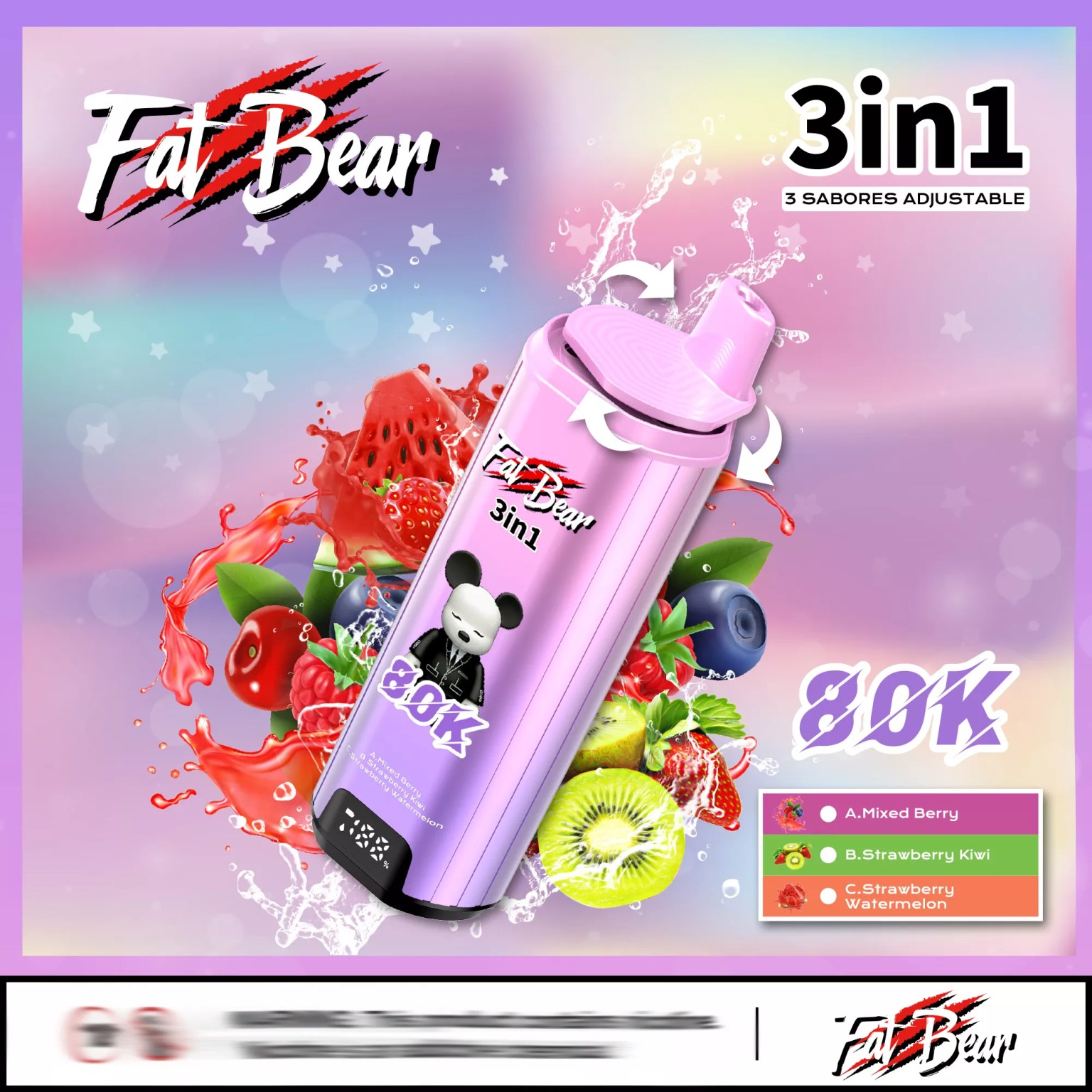 AIVONO AIM FAT BEAR 80000 80K Puffs Disposable Vape