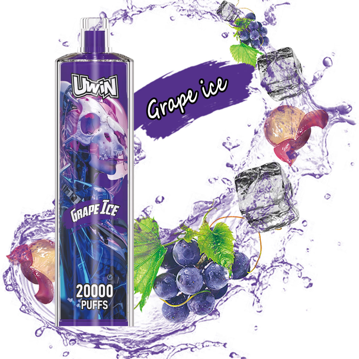 Uwin Shisha Hookah Crystal 20000 20k Puffs Original Edition Rechargeable Disposable Vape