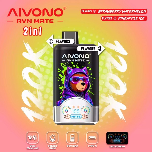 AIVONO AVN MATE 120K 120000 Puffs Disposable Vape 2 In 1