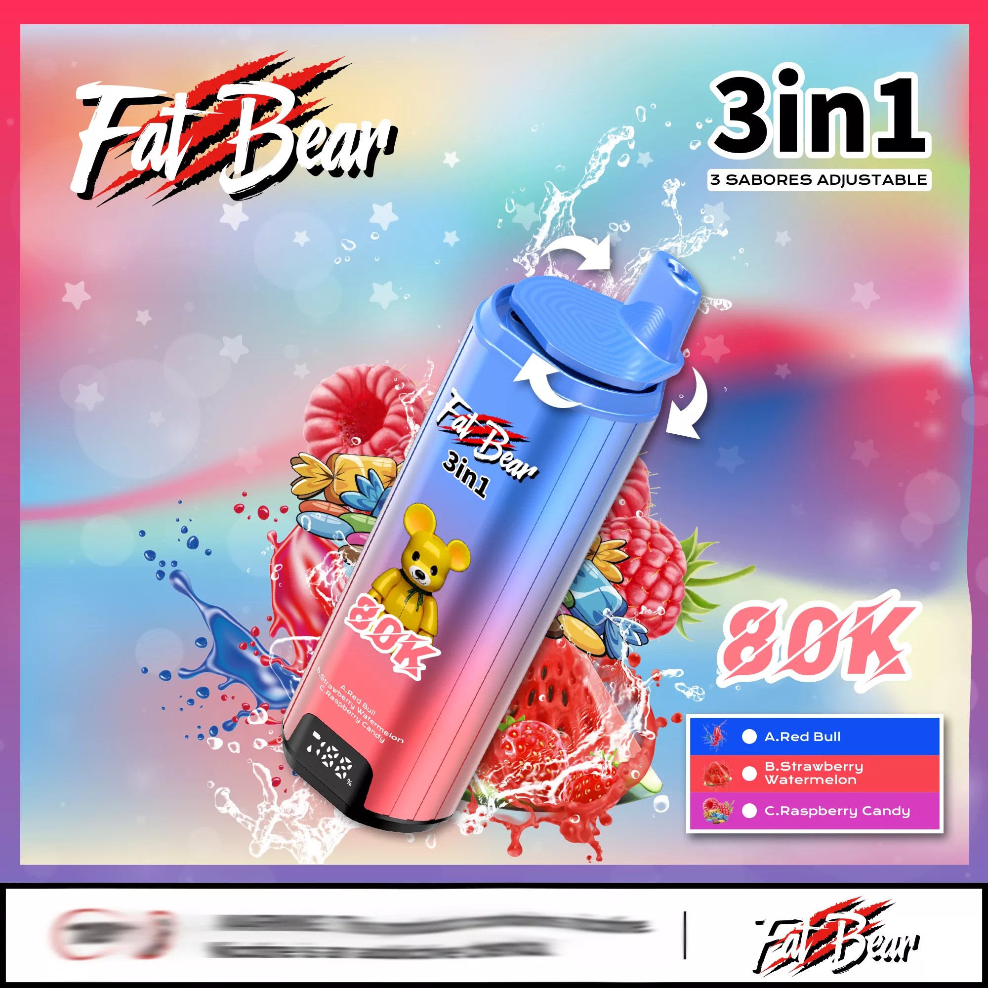 AIVONO AIM FAT BEAR 80000 80K Puffs Disposable Vape