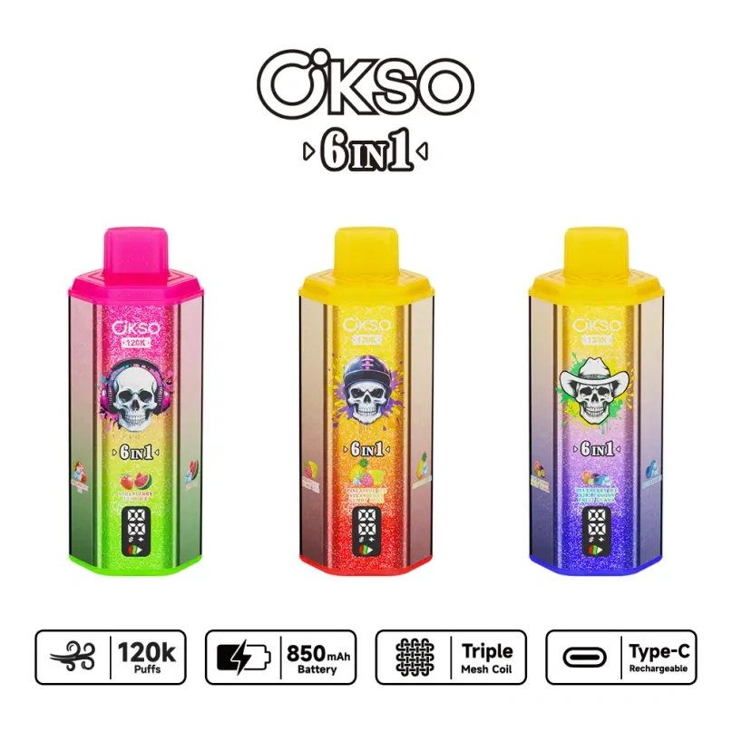OKSO 6in1 120K 120000 Puffs Disposable Vapes