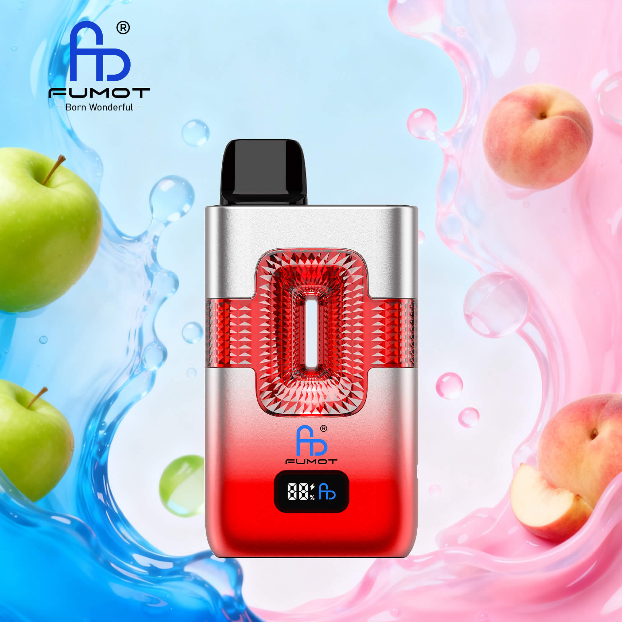 【New Arrive】Fumot RANDM ECO 2in1 50000 50K Puffs Double Flavors Smart Display Original Rechargeable Disposable Vape
