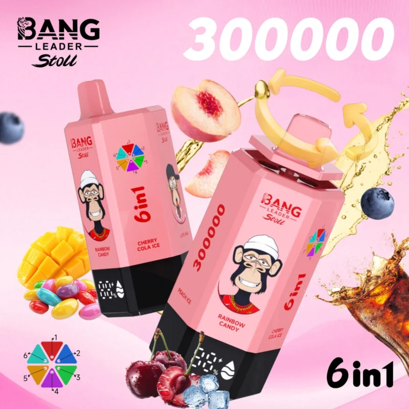 Bang Leader Stoll 300K – 6 in 1 Flavors Disposable Vape | 300,000 Puffs