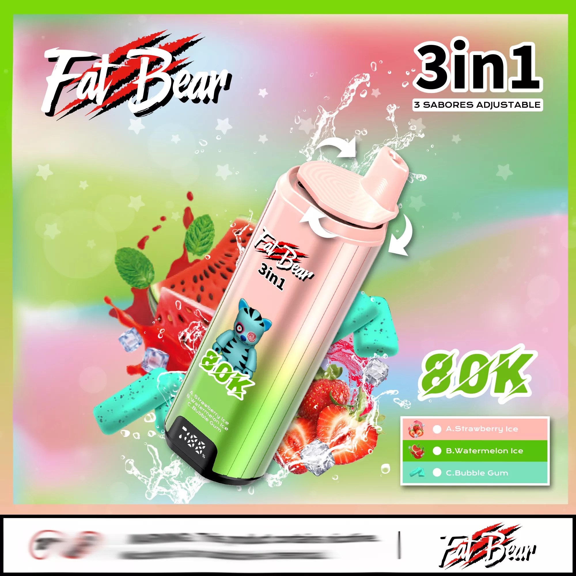 AIVONO AIM FAT BEAR 80000 80K Puffs Disposable Vape
