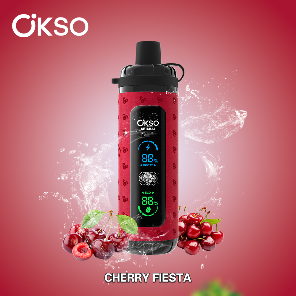 OKSO ShiSha Max 40000 40K Puffs Newest LED Display Leather Disposable Vape Pen(Box of 10)
