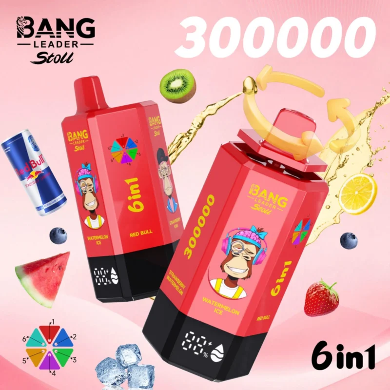 Bang Leader Stoll 300K – 6 in 1 Flavors Disposable Vape | 300,000 Puffs
