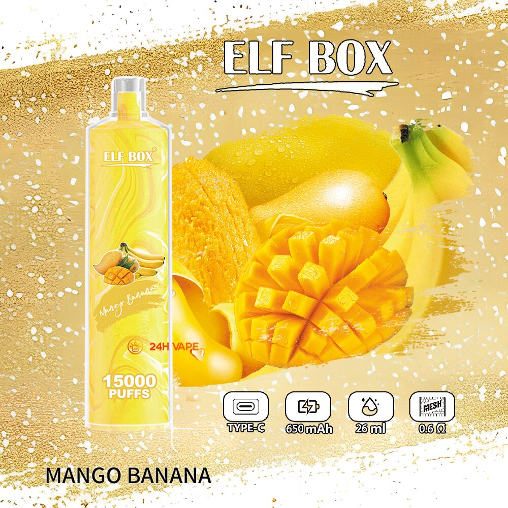 ELF BOX LS15000 Direct To Lung Disposable 15000 Puffs New Vape Pen(Box of 10)