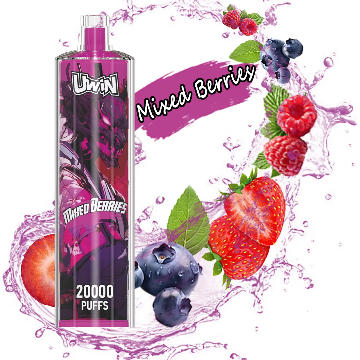 Uwin Shisha Hookah Crystal 20000 20k Puffs Original Edition Rechargeable Disposable Vape