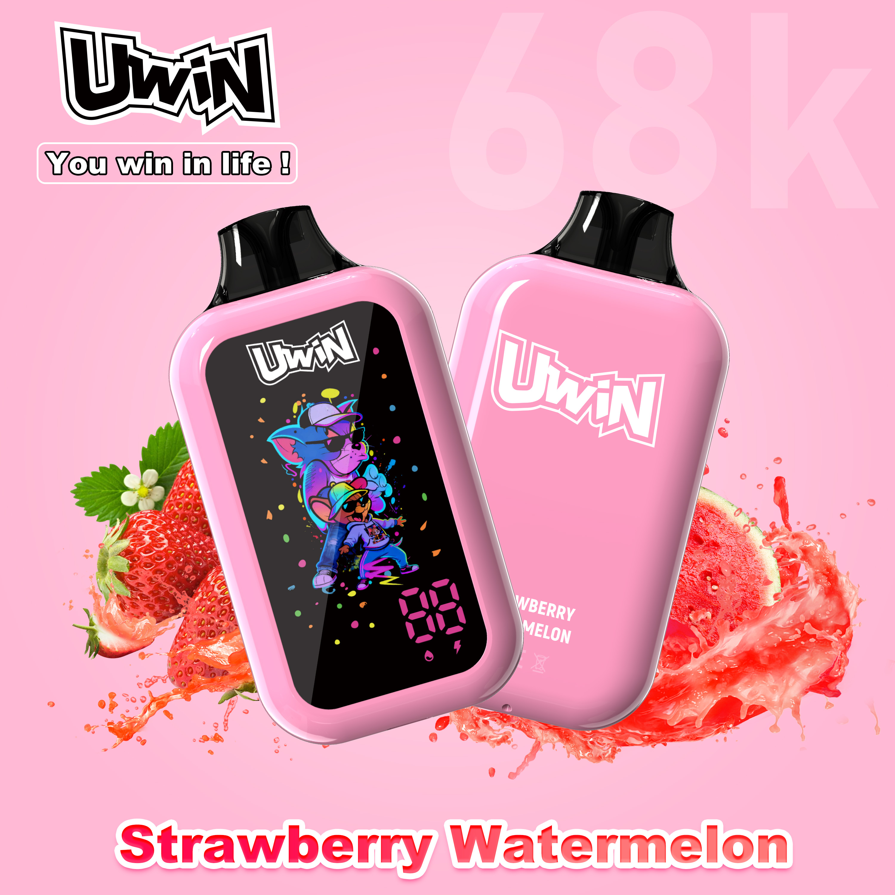 Uwin digital box 68K Puffs | 0% 2% 3% 5%