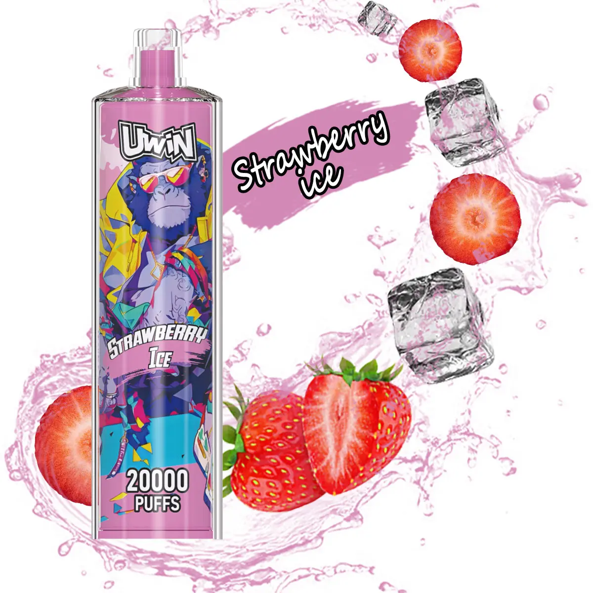 Uwin Shisha Hookah Crystal 20000 20k Puffs Original Edition Rechargeable Disposable Vape