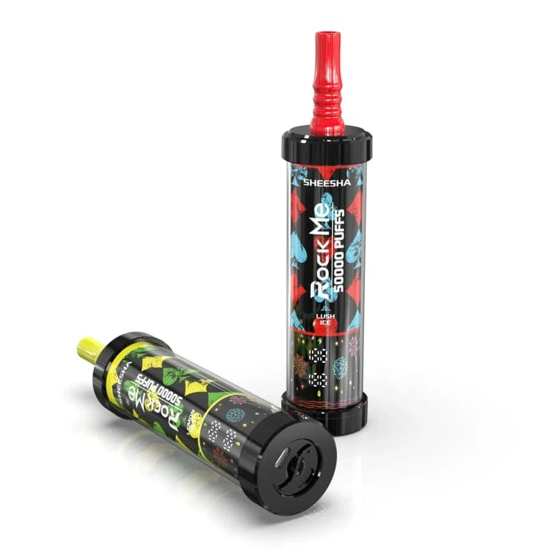 【New Arrive】ROCKME SHEESHA 50K Puffs Latest Original LCD Display Disposable Vape Pen