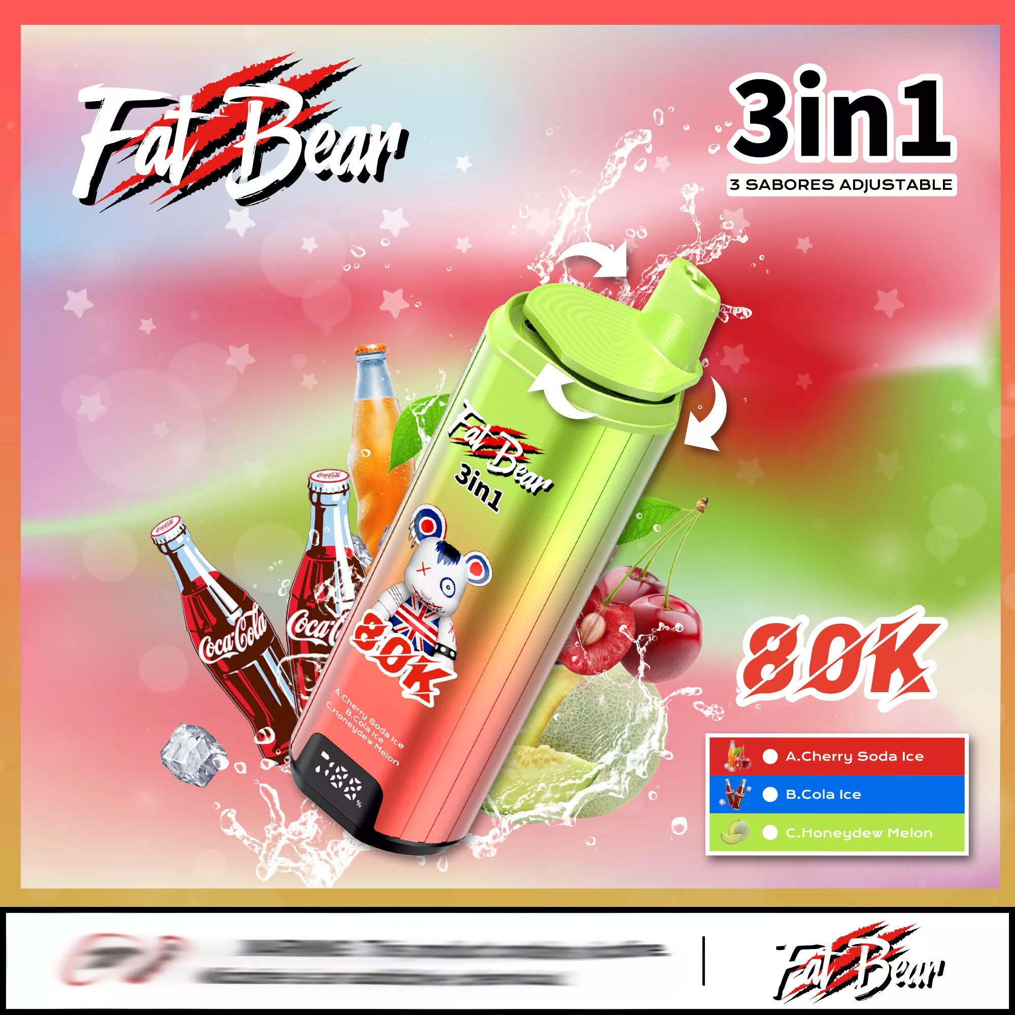 AIVONO AIM FAT BEAR 80000 80K Puffs Disposable Vape