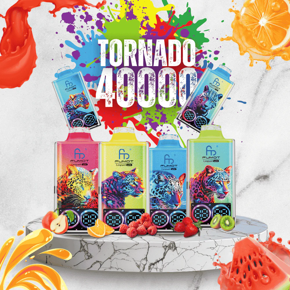 Fumot Leopard 40000 40K Puffs Original Edition Dual Mesh LCD Display Disposable Vape