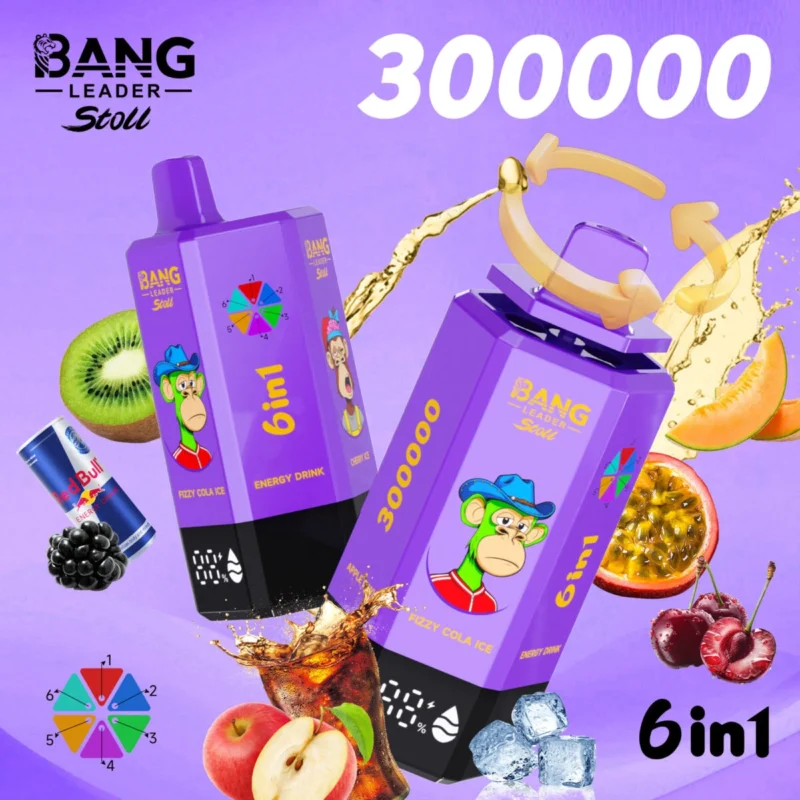 Bang Leader Stoll 300K – 6 in 1 Flavors Disposable Vape | 300,000 Puffs