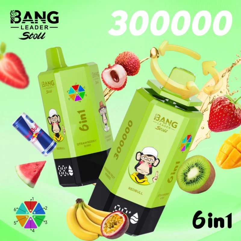 Bang Leader Stoll 300K – 6 in 1 Flavors Disposable Vape | 300,000 Puffs
