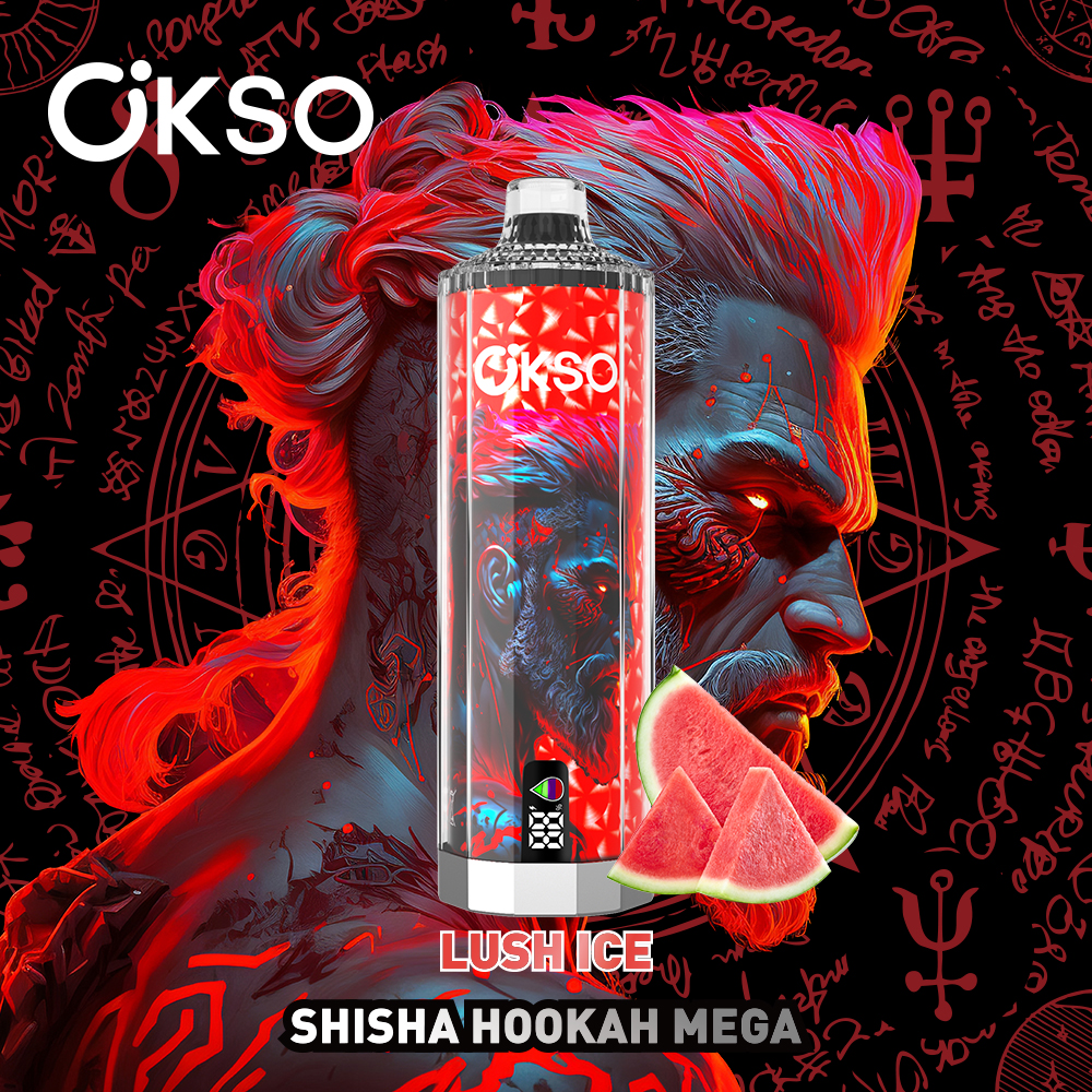 OKSO Shisha Hookah Mega 50000 50K Puffs Latest Original LED Display Disposable Vape Pen(Box of 10)