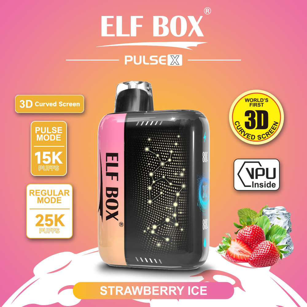 ELF Box Pulse X 25000 25K Puffs Gypsophila Hottest Disposable Vape(Box of 10)