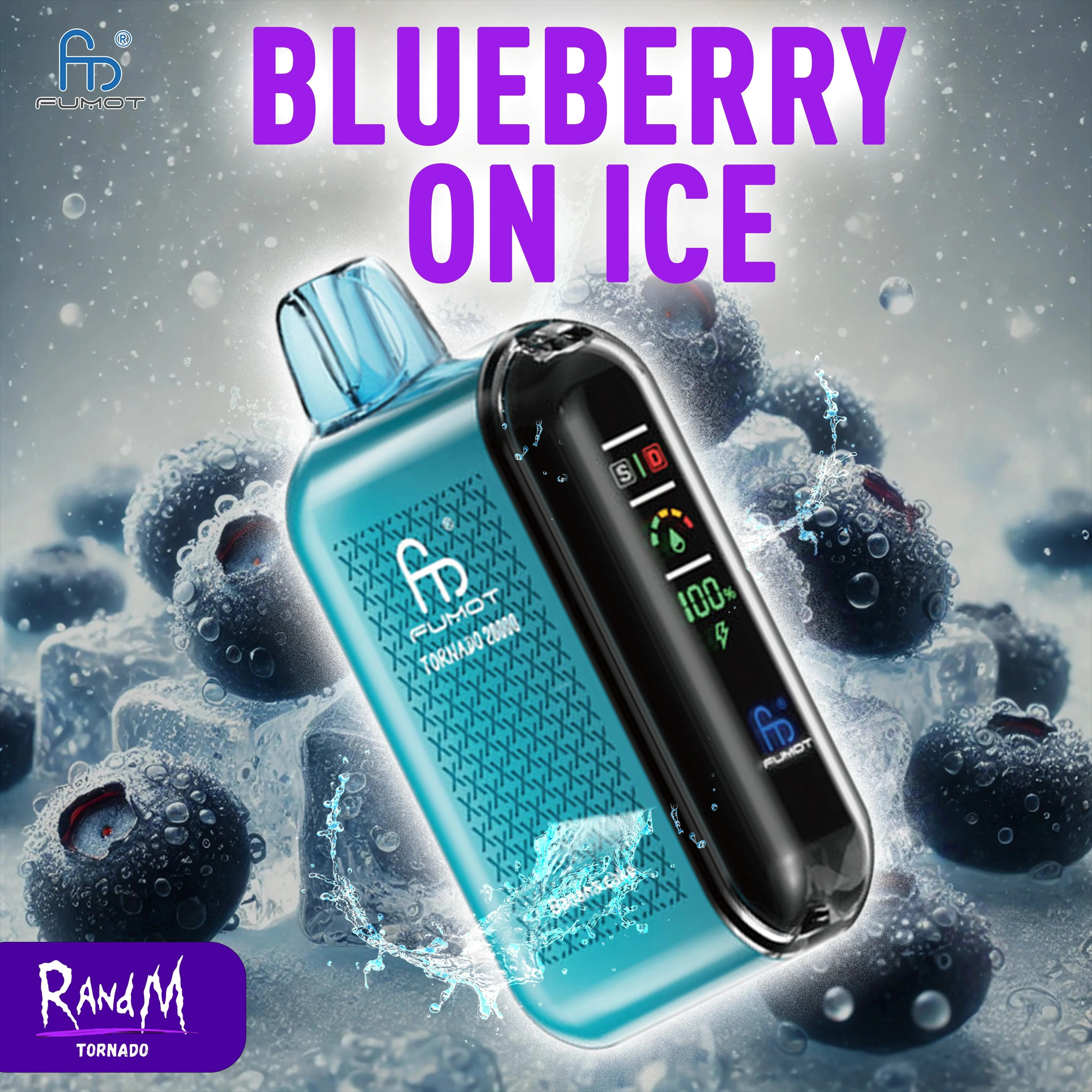 Fumot Tornado 20000 20K Puffs Vape Dual Mesh LED Display Disposable Vape