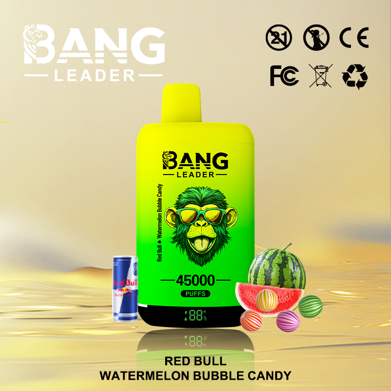 Bang Leader 45000 45K Puffs 2% 3% 5% Nicotine Double Taste LED Display Disposable Vape(Box of 3)