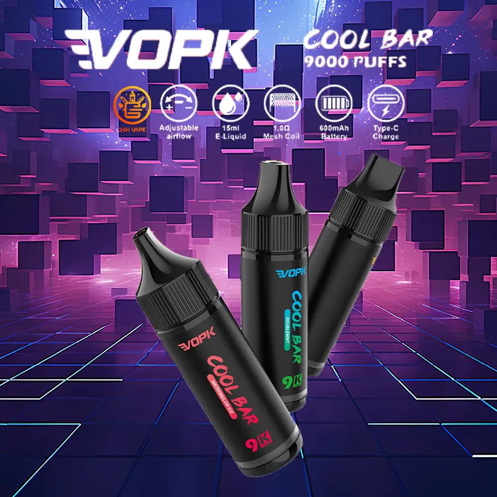 VOPK Cool Bar 9000 9k 0% 2% 3% 5% Latest Original wegwerp vape productafbeelding 2