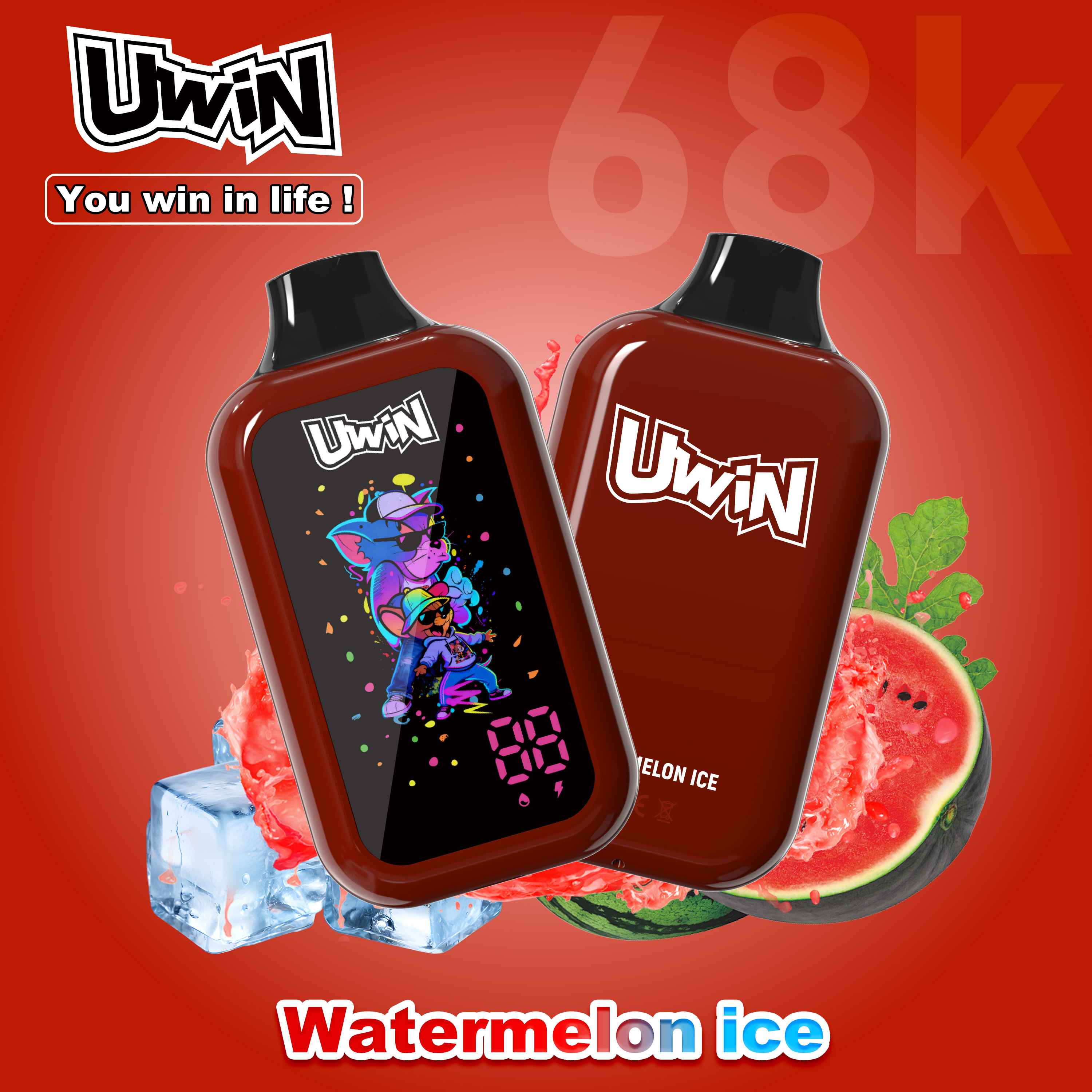 Uwin digital box 68K Puffs | 0% 2% 3% 5%