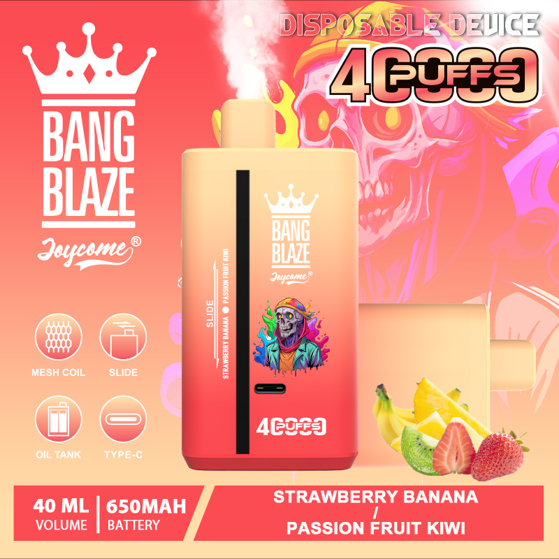 Bang Blaze 40000 40K Puffs 2% 3% 5% Nicotine Double Taste Disposable Vape(Box of 3)