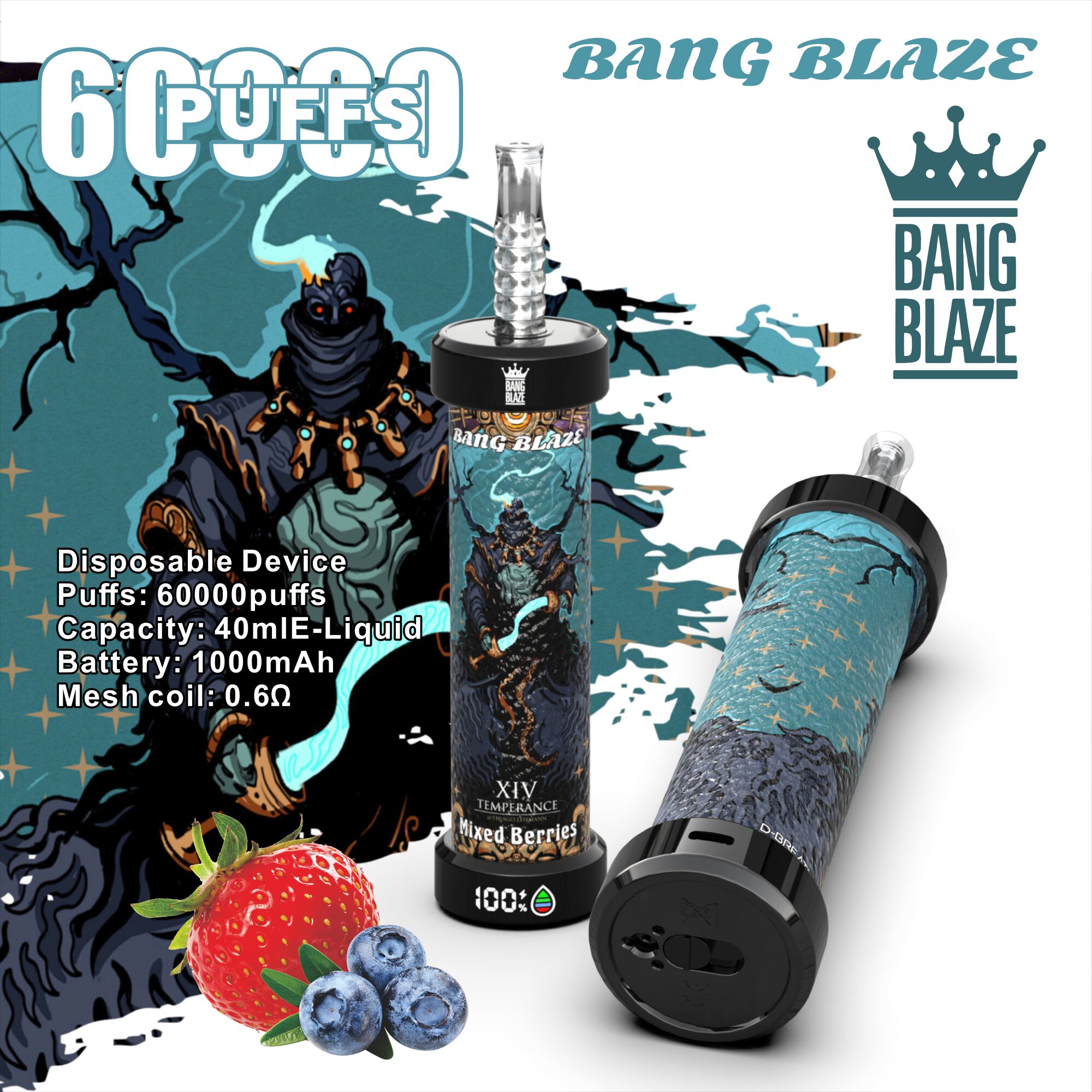 Bang Blaze 60k 60000 Puffs Latest Original LCD Display Disposable Vape