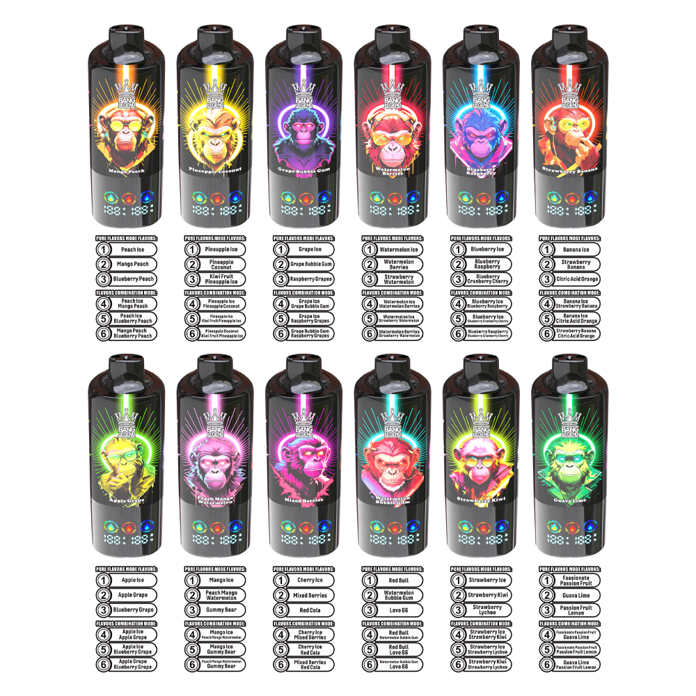 【New Arrive】Bang Legend 150000 150K Puffs 6 in 1 Flavors Newest Original Rechargeable LED Display Disposable Vape
