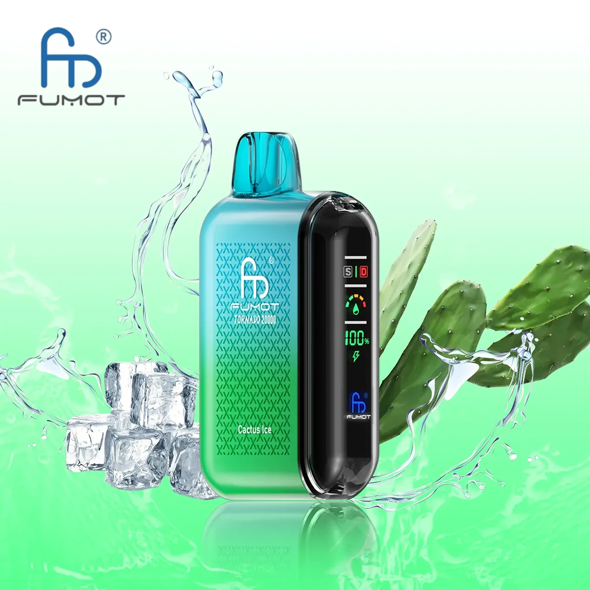 Fumot Tornado 20000 20K Puffs Vape Dual Mesh LED Display Disposable Vape