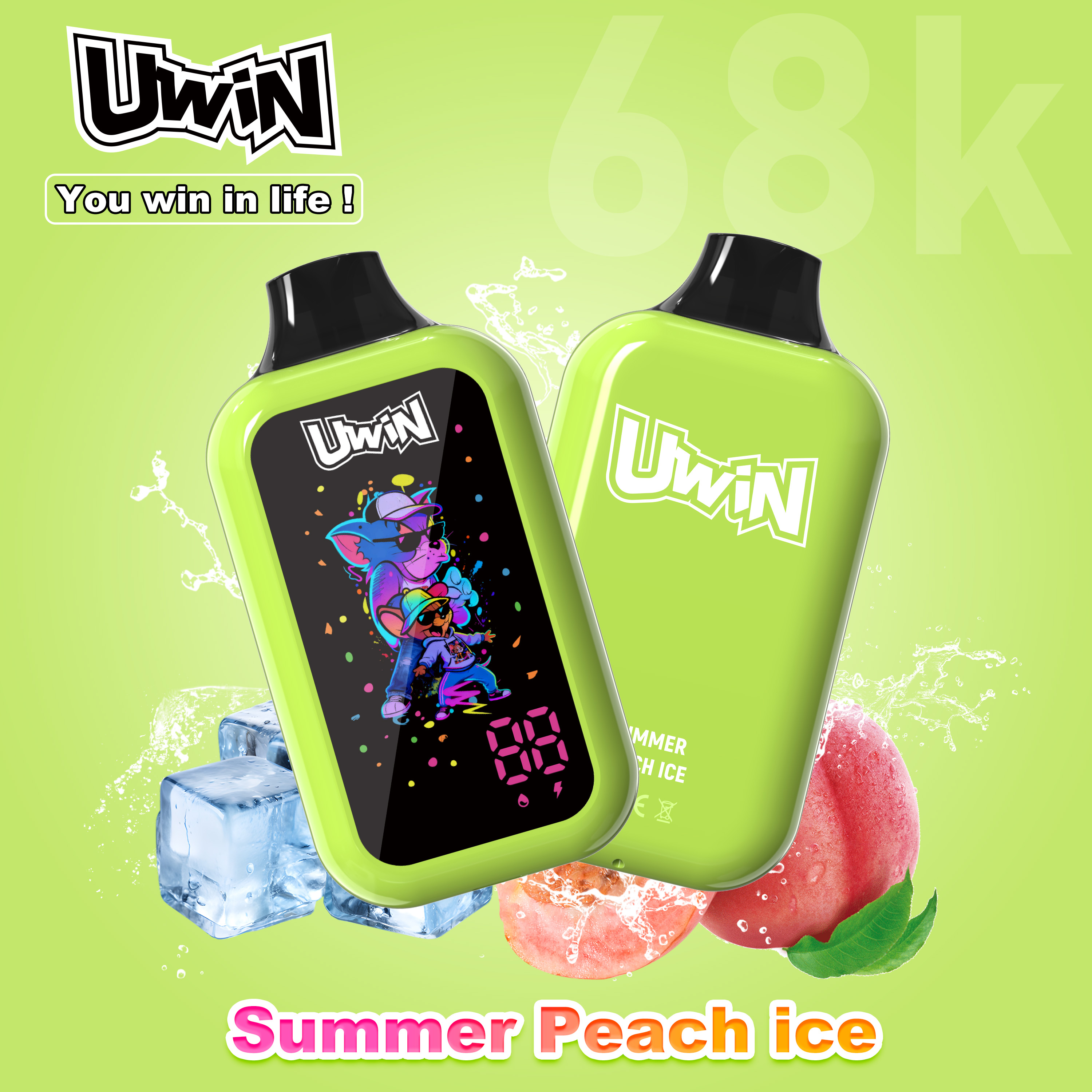 Uwin digital box 68K Puffs | 0% 2% 3% 5%