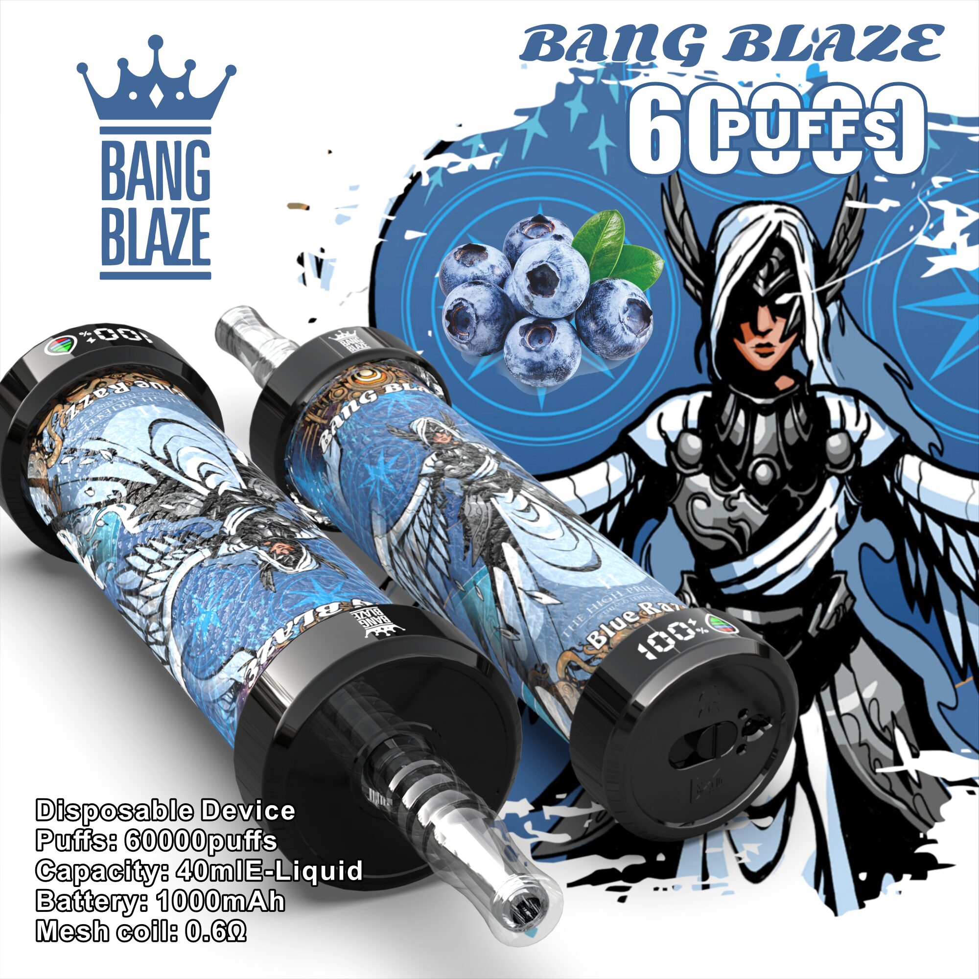 Bang Blaze 60k 60000 Puffs Latest Original LCD Display Disposable Vape