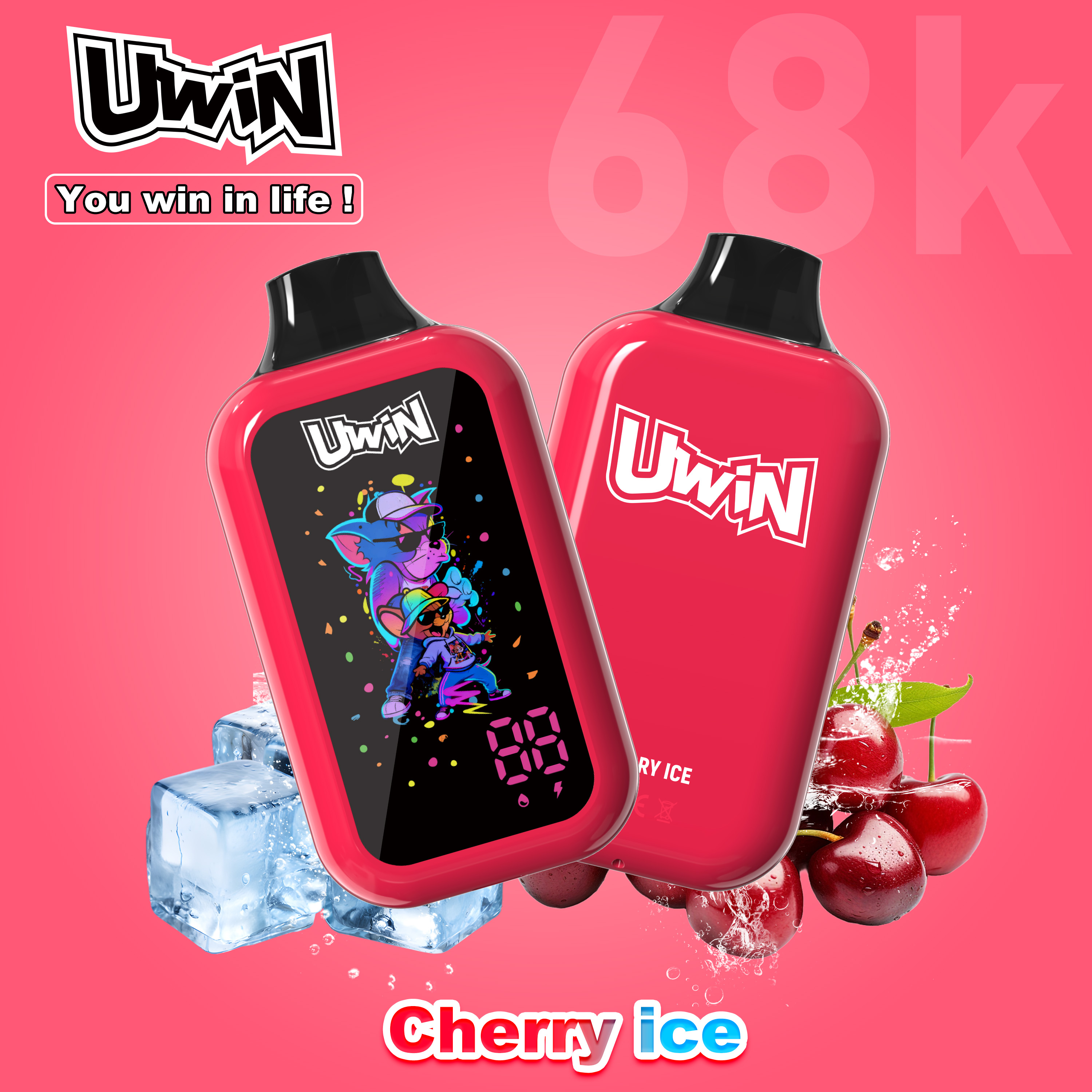 Uwin digital box 68K Puffs | 0% 2% 3% 5%