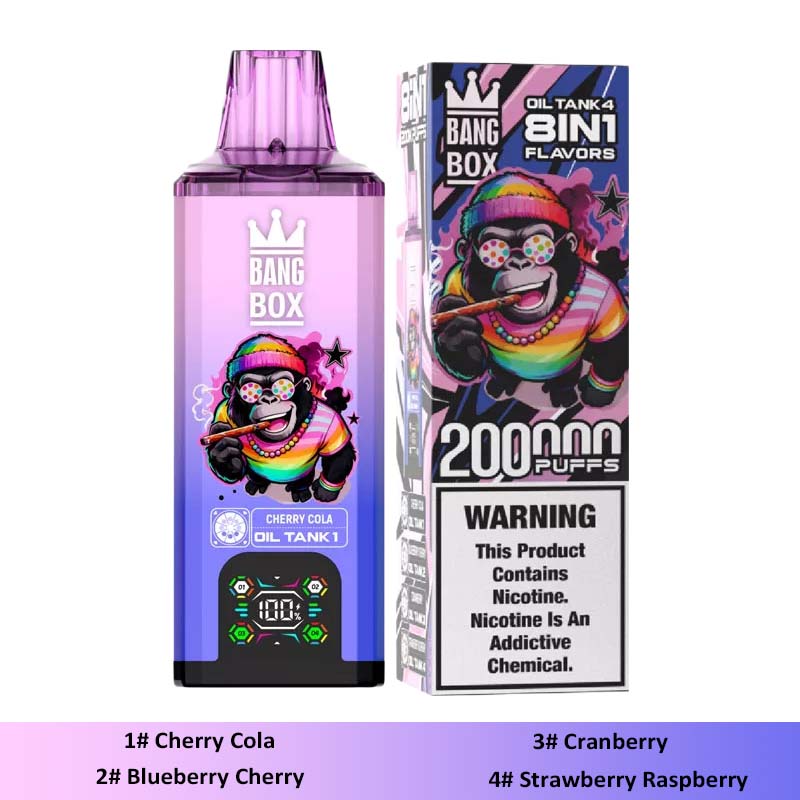 Bang Box 200K 8-in-1 | 200000 Puffs 8-Flavor Vape Wholesale
