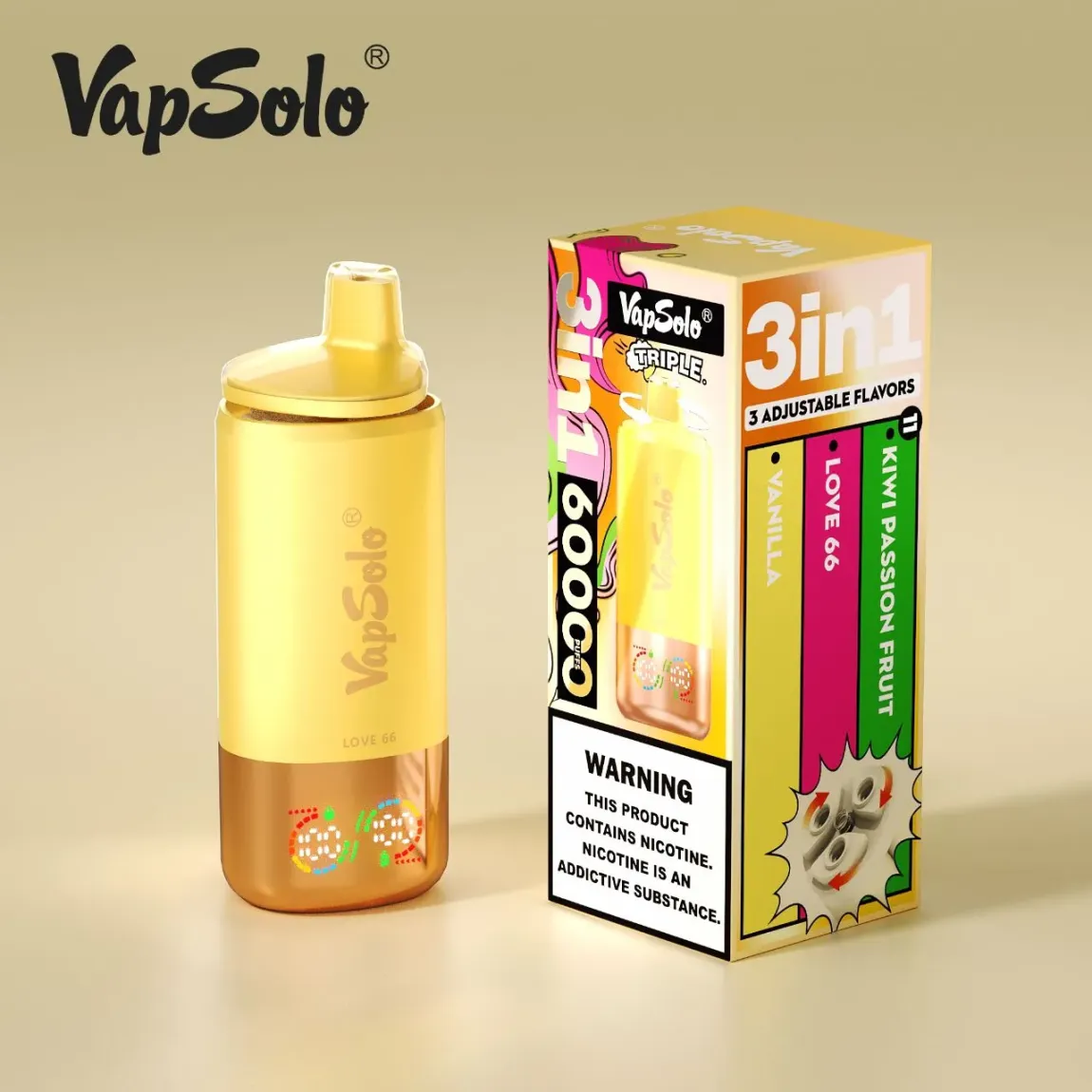 【New Arrive】TRIPLE PRO - Vapsolo 60000 PUFFS