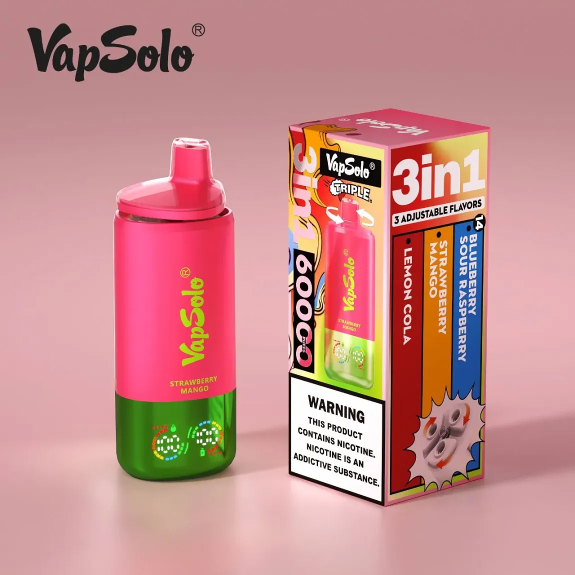 【New Arrive】TRIPLE PRO - Vapsolo 60000 PUFFS