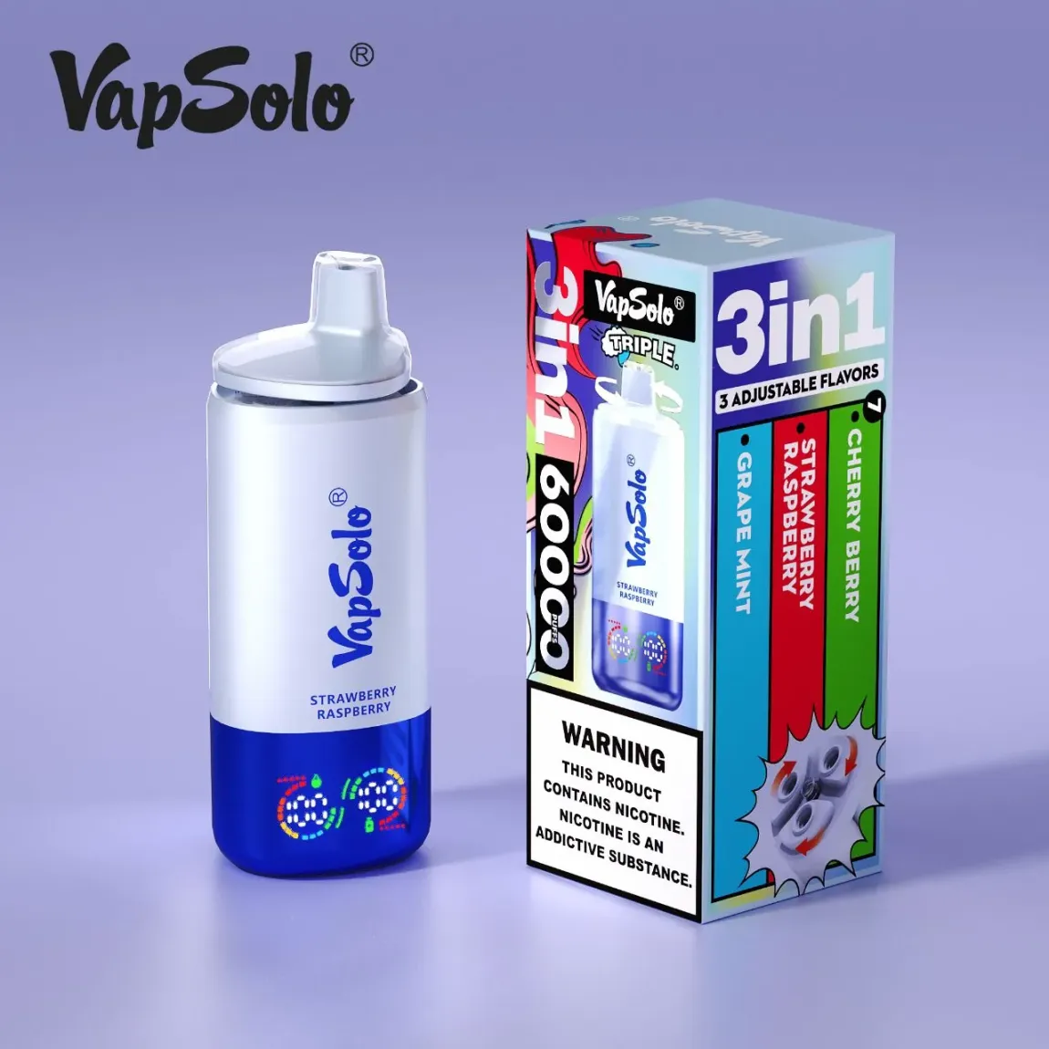 【New Arrive】TRIPLE PRO - Vapsolo 60000 PUFFS