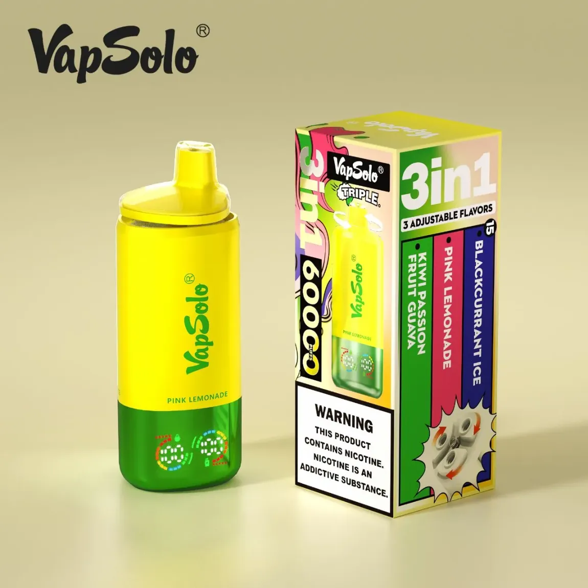 【New Arrive】TRIPLE PRO - Vapsolo 60000 PUFFS