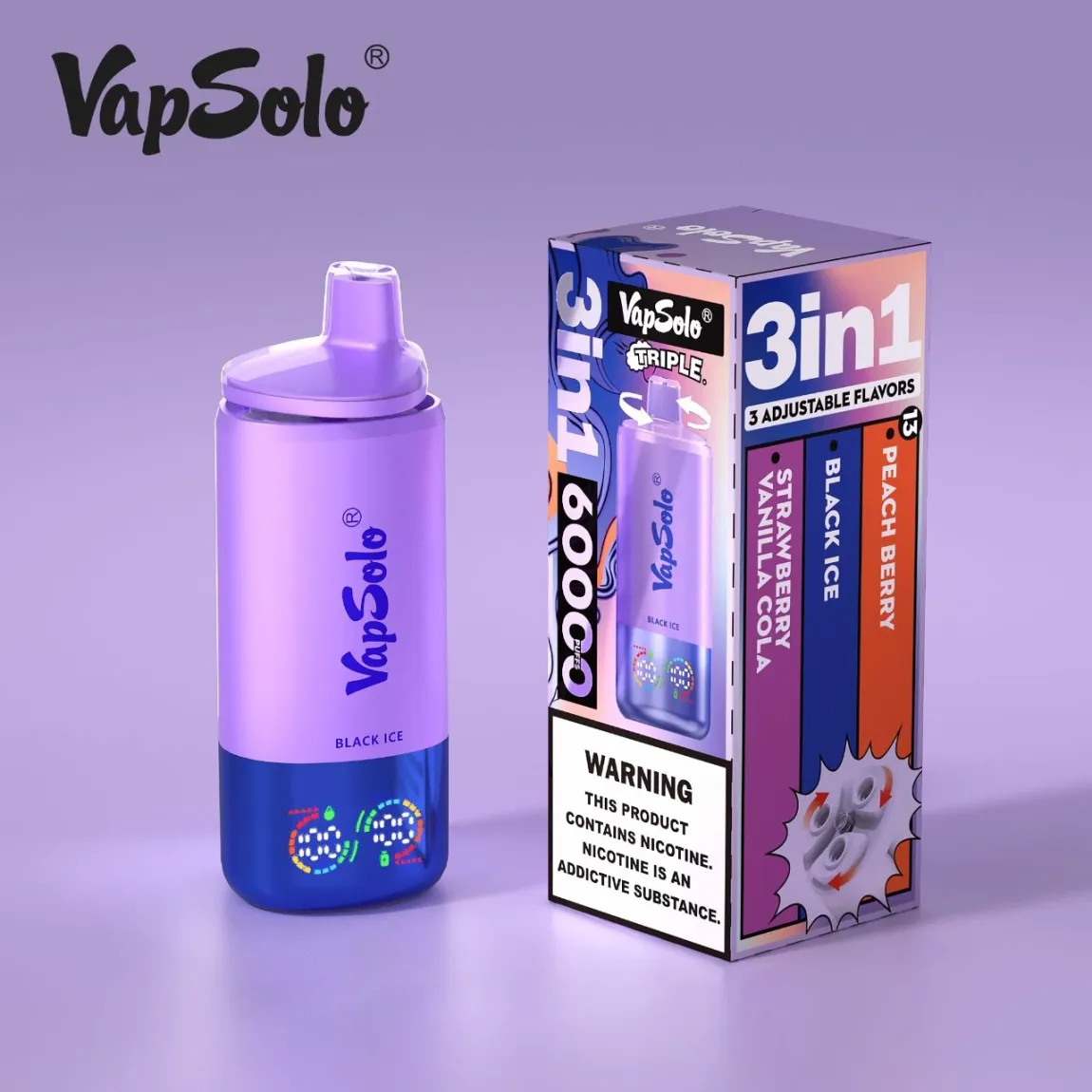 【New Arrive】TRIPLE PRO - Vapsolo 60000 PUFFS