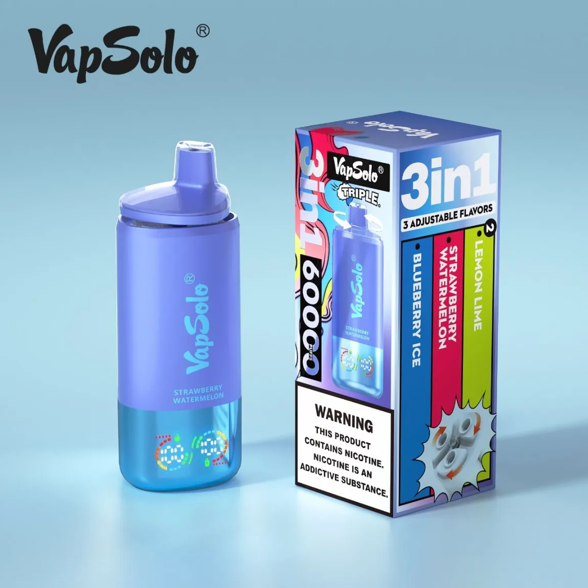 【New Arrive】TRIPLE PRO - Vapsolo 60000 PUFFS